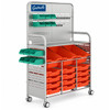 Callero MakerSpace Trolley - 3 Deep & 12 Shallow Trays