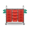 Callero STEAM Treble Trolley - 16 Shallow & 4 Deep Trays