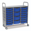 Callero STEAM Treble Trolley - 16 Shallow & 4 Deep Trays
