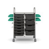 Callero STEAM Double Trolley - 8 Shallow & 4 Deep Trays