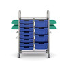 Callero STEAM Double Trolley - 8 Shallow & 4 Deep Trays