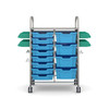 Callero STEAM Double Trolley - 8 Shallow & 4 Deep Trays