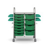 Callero STEAM Double Trolley - 8 Shallow & 4 Deep Trays