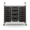 Callero Plus Treble Trolley - 16 Shallow & 4 Deep Trays