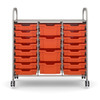 Callero Plus Treble Trolley - 16 Shallow & 4 Deep Trays