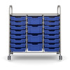 Callero Plus Treble Trolley - 16 Shallow & 4 Deep Trays
