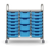 Callero Plus Treble Trolley - 16 Shallow & 4 Deep Trays