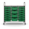 Callero Plus Treble Trolley - 16 Shallow & 4 Deep Trays