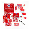 Blue Lion Burns First Aid Kit in Red Carry Bag