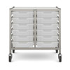 Dynamis Low Double Trolley with 12 Shallow Trays