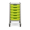 Dynamis Low Single Trolley with 6 Shallow Trays