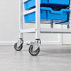 Science Bench Height Double Trolley with 12 Shallow Trays
