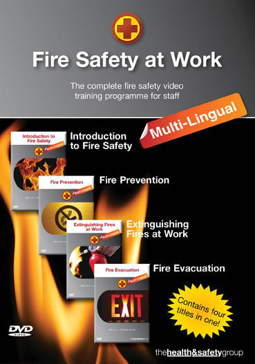 Multilingual Fire Fire Safety at Work Multilingual DVD | Multi-Lingual DVDs;Fire Safety DVD