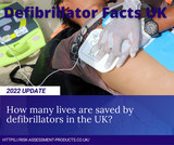 How many lives are saved by defibrillators in the UK?
