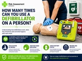 How many times can you use a defibrillator on a person?