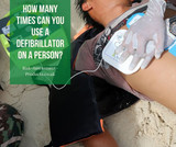 How many times can you use a defibrillator on a person?