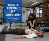 What is the success rate of a defibrillator?