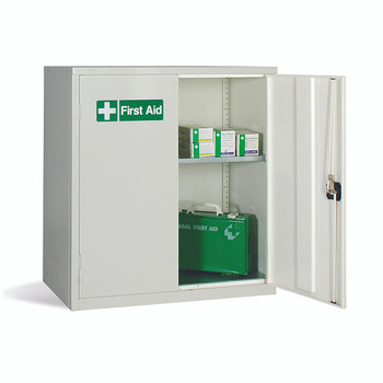 Risk Assessment Products Double Door Medical Cabinet 1000 x 915 x 457 mm 