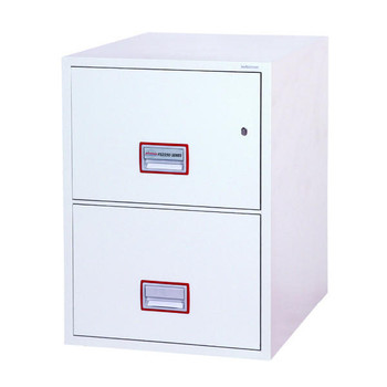  Phoenix World Class Vertical Fire File FS2252K 2 Drawer Filing Cabinet with Key Lock 