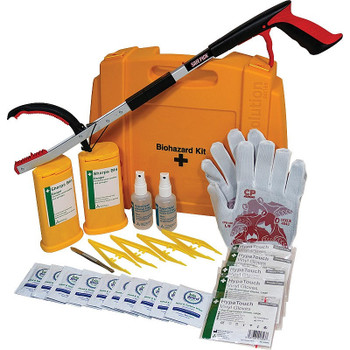 Risk Assessment Products Evolution Sharps Disposal Kit with TurtleSkin CP Insider 430 Gloves 