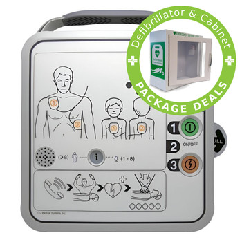 iPAD SPR Semi-Automatic Defibrillator & Indoor Cabinet