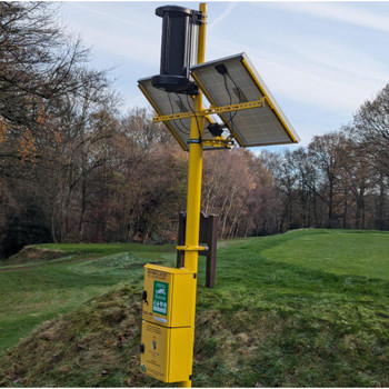 Solar & Wind Powered Defibrillator Cabinet (with optional full remote monitoring)