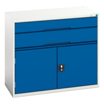 Verso 900mm High Cupboard & 2 Drawer Cabinet 1050×550×900mm