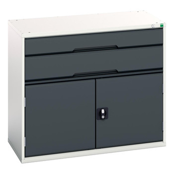 Verso 900mm High Cupboard & 2 Drawer Cabinet 1050×550×900mm