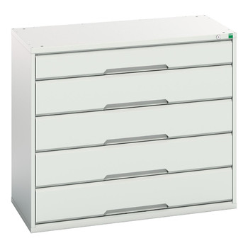 Verso 900mm high 5 drawer cabinet 1050×550×900mm