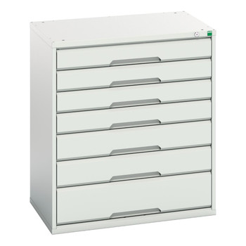 Verso 900mm high 7 drawer cabinet 800×550×900mm