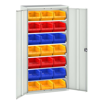 Verso Bin Cupboard – 2000H × 1050W × 550D with 21 No.5 Bins