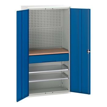 Verso Mini Workshop Cupboard with 2 Shelves & 1 Drawer 1050W × 550D × 2000H