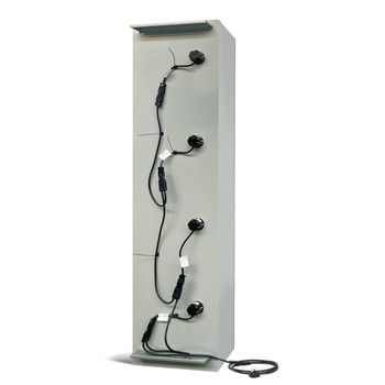 Four Door Tool Charging Locker – 1800H × 450W × 500D, 3-Pin Socket, Key Lock, Flat Top