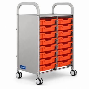 Callero Plus Double Trolley - 16 Shallow Trays