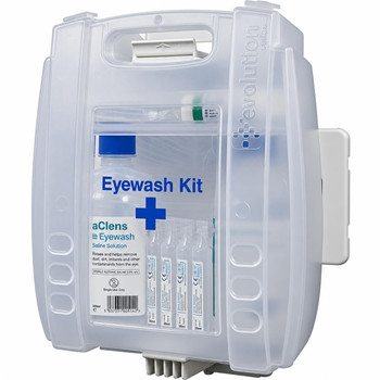 Evolution Plus 2 x 500ml Eyewash Kit with 8 Eyewash Pods