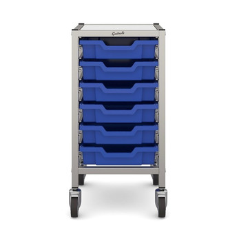 Dynamis Low Single Trolley with 6 Shallow Trays