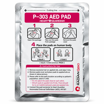 Radian Qbio Heart Guardian Universal Defibrillation Electrodes