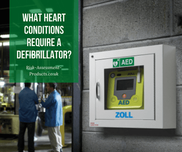 What heart conditions require a defibrillator?