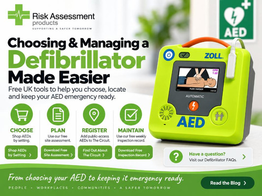 Choosing and Managing a Defibrillator Made Easier: Free AED Tools from Risk Assessment Products