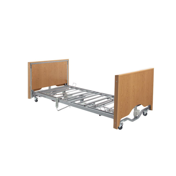 Casa Elite Care Home Bed Low in Light Oak without Side Rails (CASA/C/LOW/LOAK)