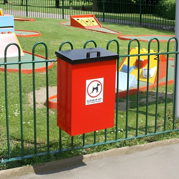 Dog Waste Bin with Lift Up Lid