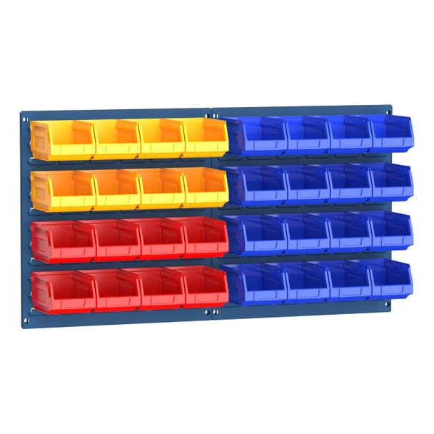 Louvre Panel and 32 Piece Bin Kit