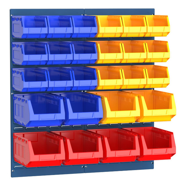 Louvre Panel and 26 Piece Bin Kit