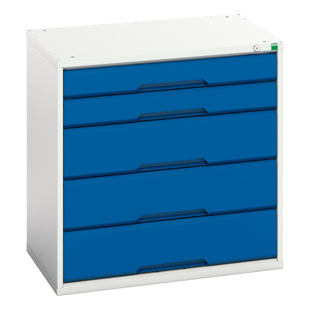 Verso 800mm High 5 Drawer Cabinet 1050×550×800mm