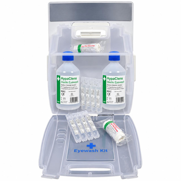Evolution Plus 2 x 500ml Eyewash Kit with Mirror & 8 Eyewash Pods