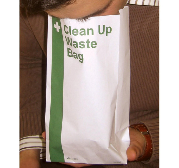 Risk Assessment Products Clean Up Vomit Bags - Pack of 100 