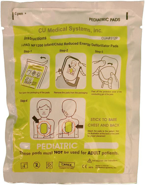 CU Medical Electrode Pads Child Disposable, IPAD NF1200 AED (1 pair) 