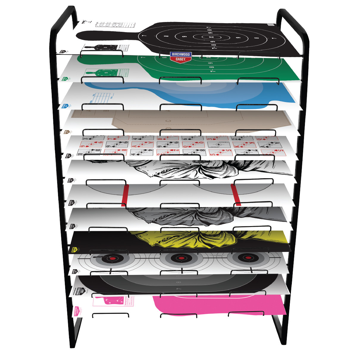 Empty 12-Shelf Target Display Rack for 23