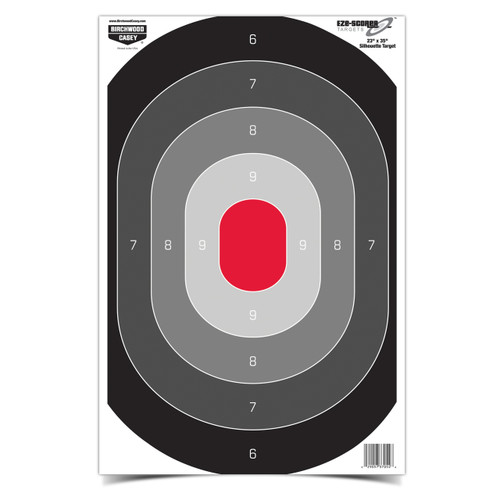 Eze Scorer B 27 Silhouette 24x45 Paper 100 Targets Birchwood Casey Eze Scorer B 27 Silhouette 24x45 Paper 100 Targets Birchwood Casey
