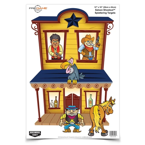 PREGAME®  12 x 18 Inch Saloon Shootout™, 8 Targets